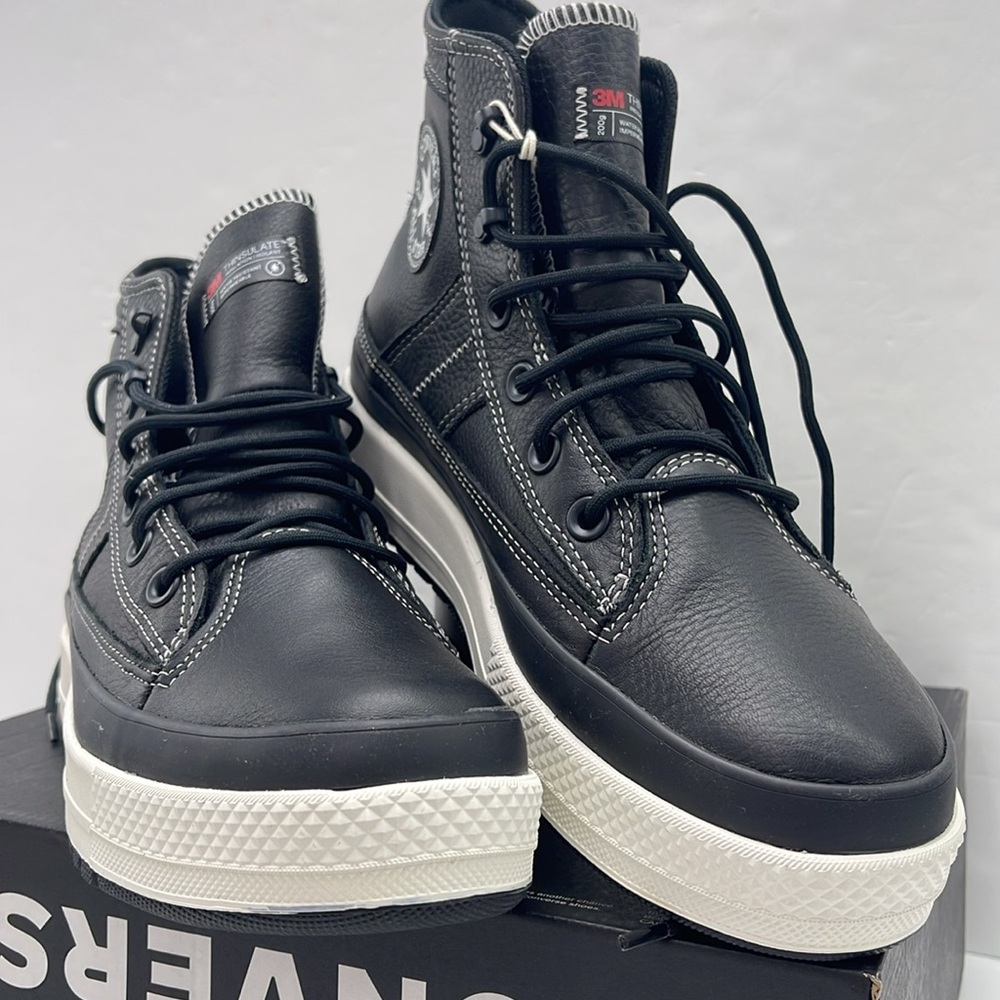 Converse WMNS Leather High-Tops A08555C CTAS EQUIP WP HI
BLACK/BLACK/VINTAGE WHT - Picture 5 of 16